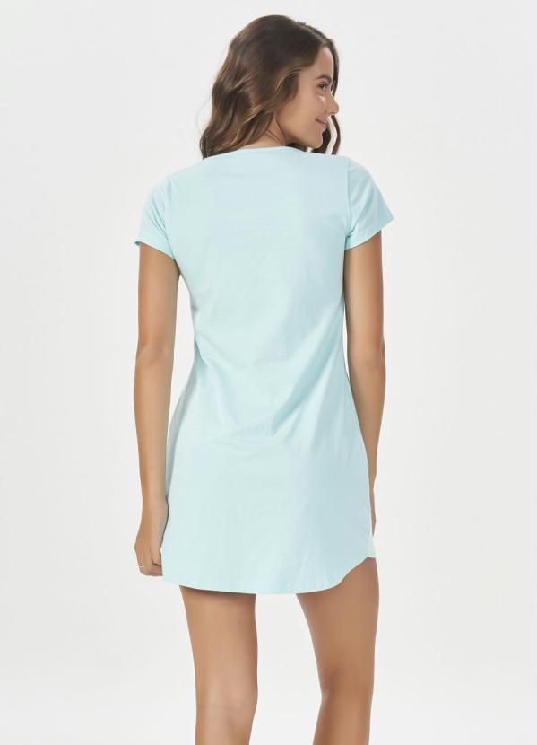 Espaço Pijama - Camisetão Manga Curta Azul 2