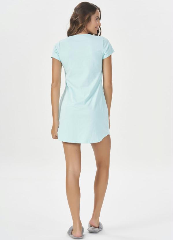 Espaço Pijama - Camisetão Manga Curta Azul 4