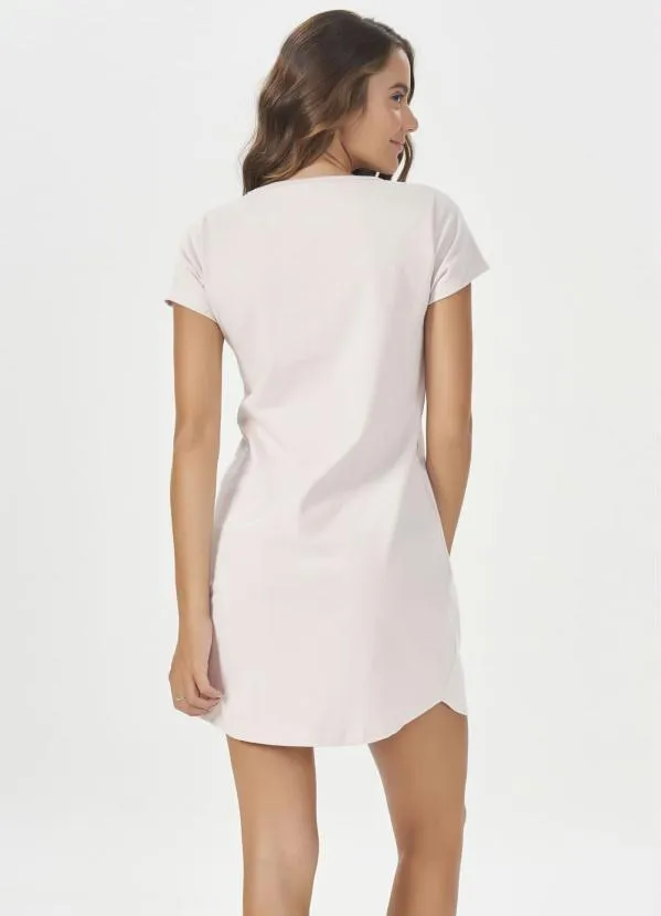 Espaço Pijama - Camisetao Manga Curta Bege 2