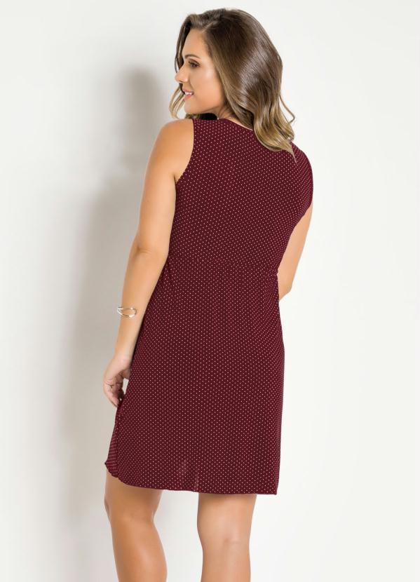 Alma Dolce - Camisola Amamentação Bordô com Abertura em Botão 2