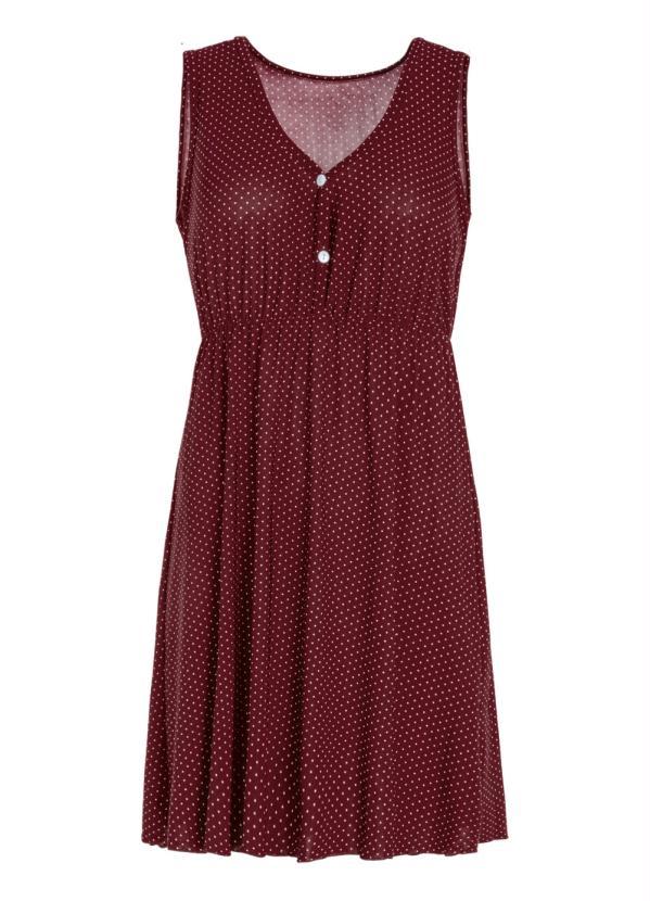 Alma Dolce - Camisola Amamentação Bordô com Abertura em Botão 6