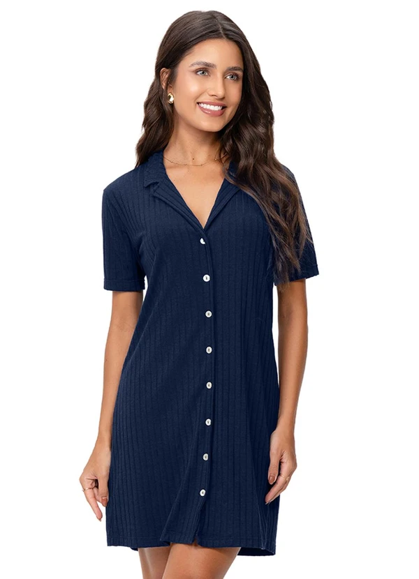 Zee Rucci - Camisola Americana Feminina Manga Curta Azul