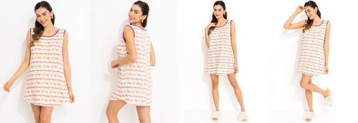 Camisola Arco �ris em Malha Suede