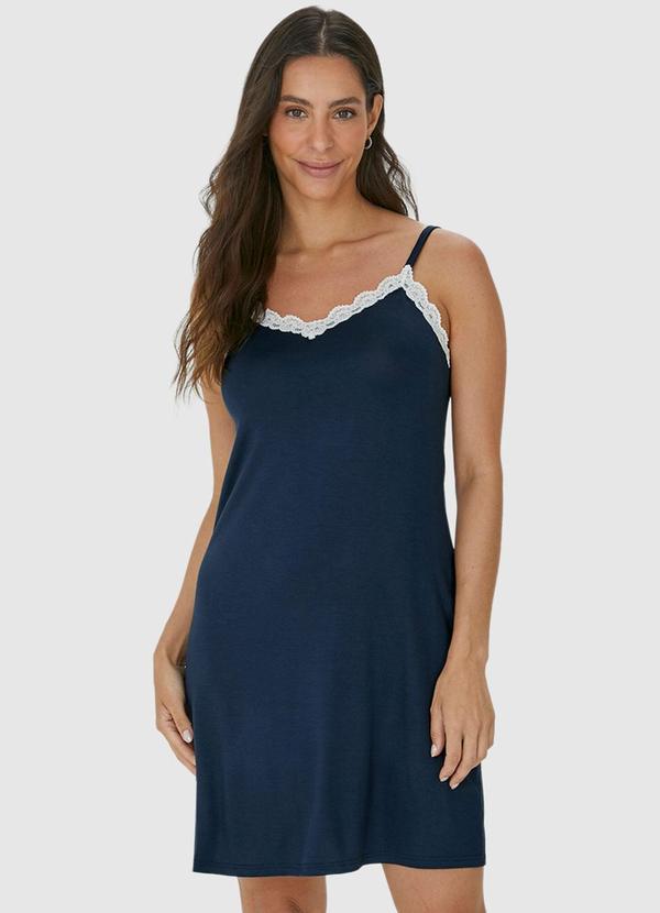 Malwee - Camisola Azul Marinho Slim em Malha Essence