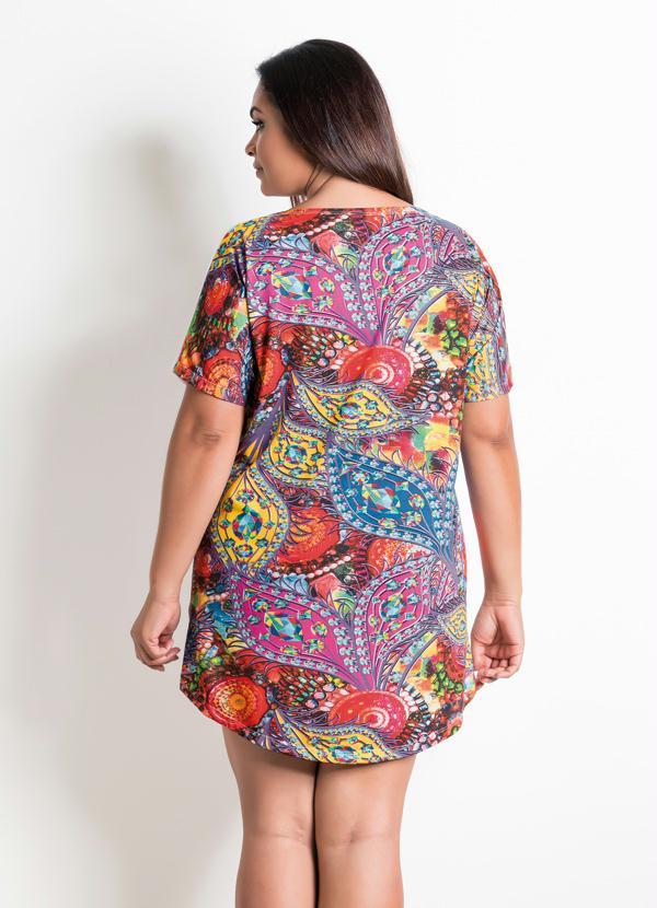 Alma Dolce - Camisola Branca e Estampada Plus Size 2