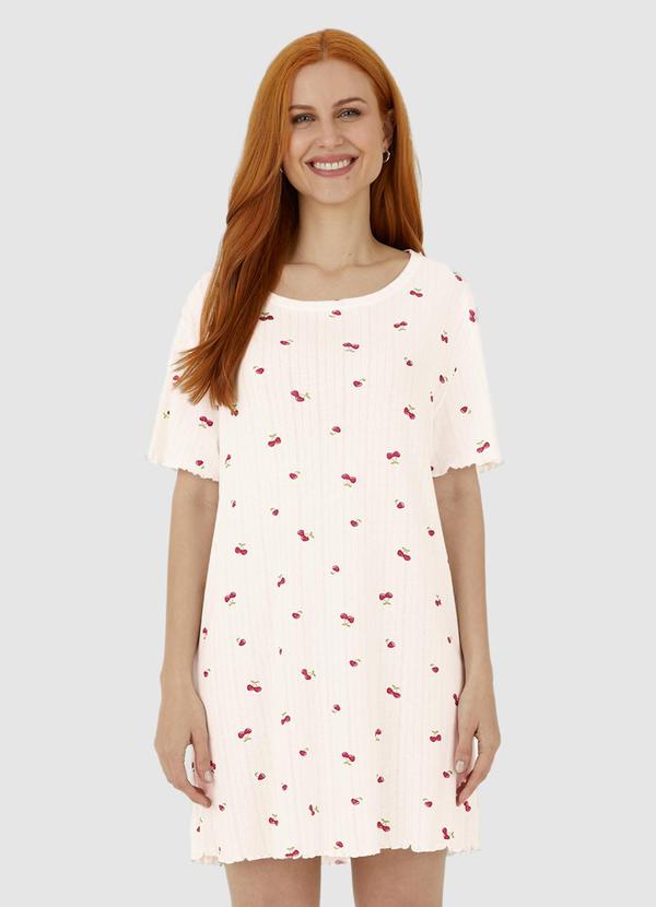 Camisola Cereja Bege - Malwee