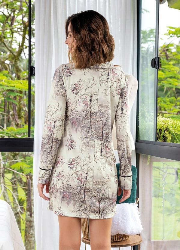 Alma Dolce - Camisola com Botões Funcionais Floresta 2