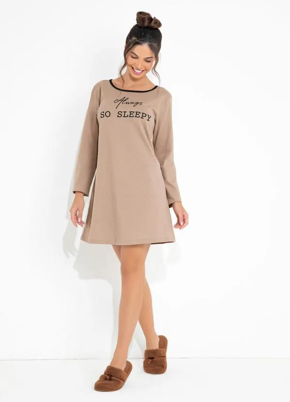 Queima Estoque - Camisola com Estampa Frontal Bege e Preto 3