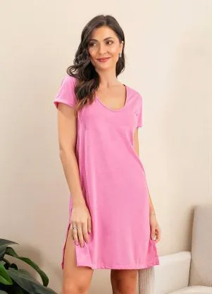 Alma Dolce - Camisola com Recorte Vazado Rosa - ALMA DOLCE