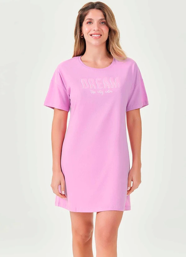 Espaço Pijama - Camisola Curta Roxo