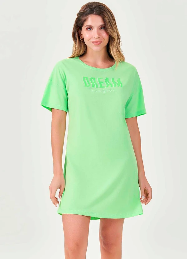 Espaço Pijama - Camisola Curta Verde