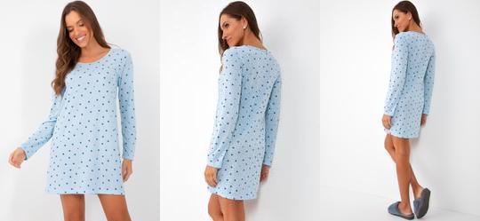 Camisola Estrela Azul em Poliviscose