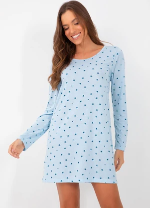 Alma Dolce - Camisola Estrela Azul em Poliviscose - ALMA DOLCE