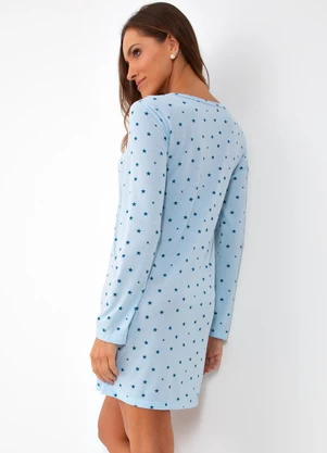 Alma Dolce - Camisola Estrela Azul em Poliviscose - ALMA DOLCE