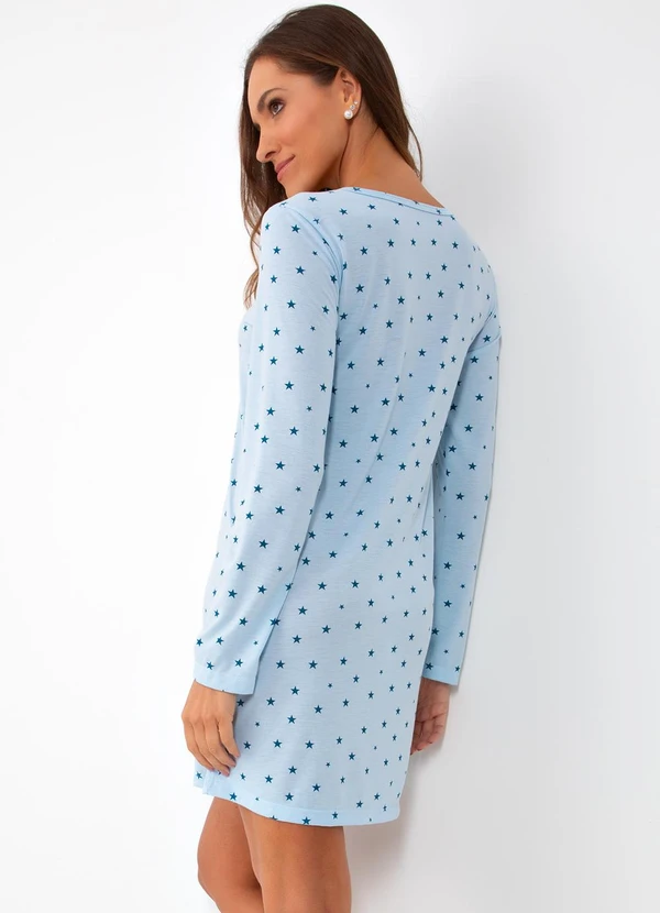 Alma Dolce - Camisola Estrela Azul em Poliviscose 2