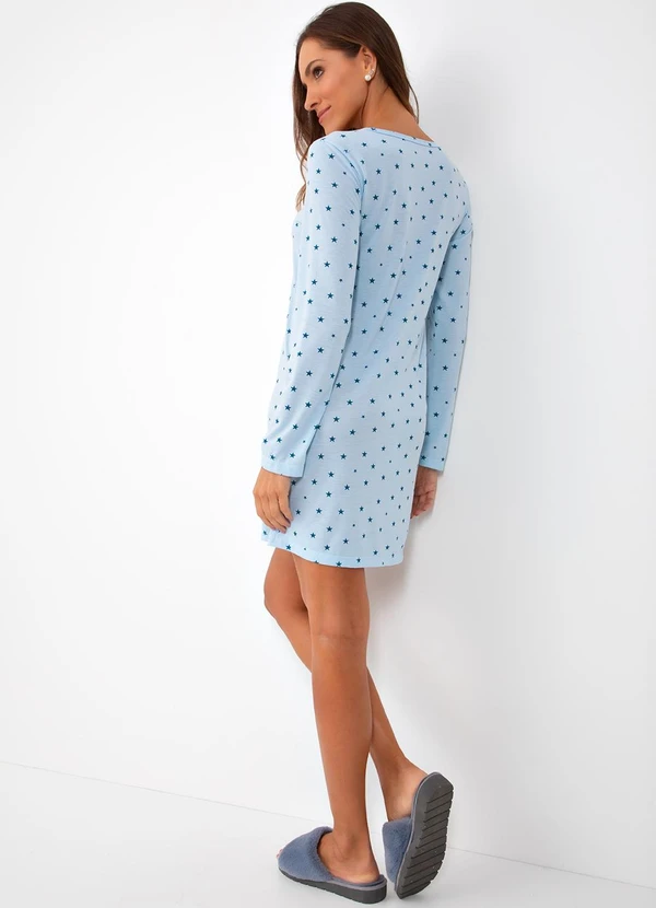 Alma Dolce - Camisola Estrela Azul em Poliviscose 3