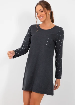 Alma Dolce - Camisola Estrela Mescla em Meia Malha - ALMA DOLCE