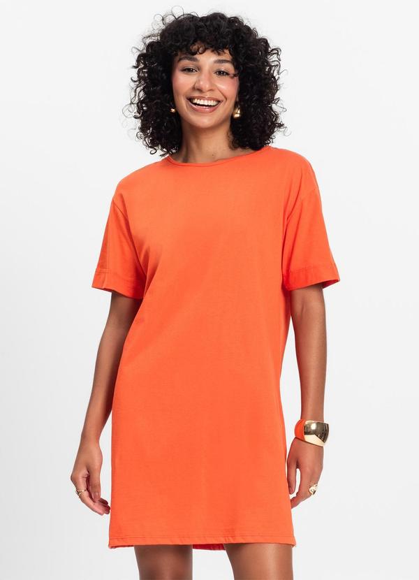 Select - Camisola Manga Curta Feminina Laranja