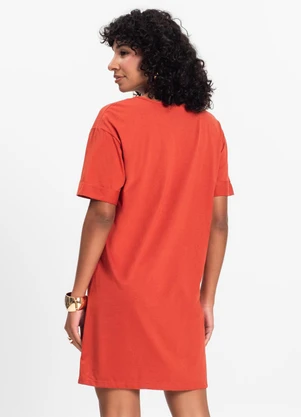 Select - Camisola Manga Curta Feminina Terracota - SELECT