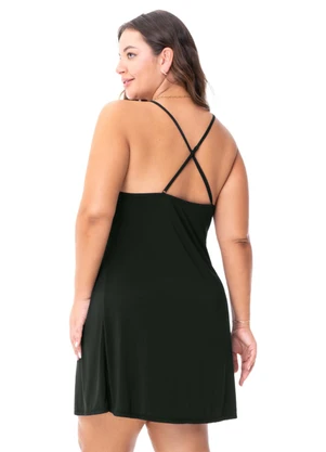 Zee Rucci - Camisola Feminina Plus com Renda Preto - ZEE RUCCI