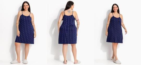Camisola Floral Marinho em Malha Suede