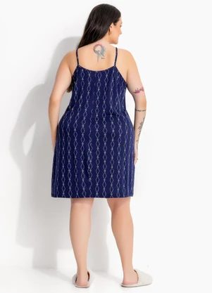 Marguerite - Camisola Floral Marinho em Malha Suede - MARGUERITE