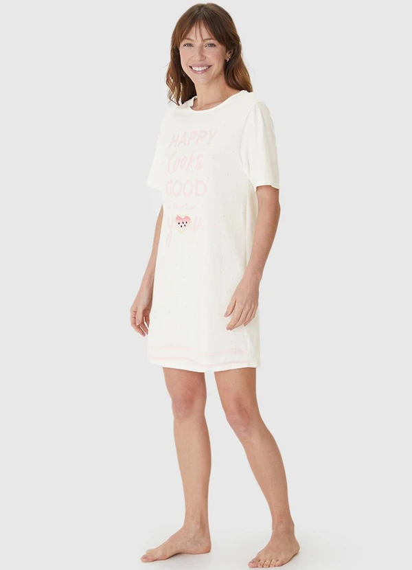 Malwee - Camisola Happy Looks Good On You Off White 3