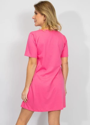 Piante Pijamas - Camisola Manga Curta Algodão Girl Boss Pink - PIANTE PIJAMAS