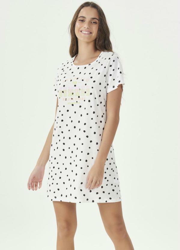 Espaço Pijama - Camisola Manga Curta Bege