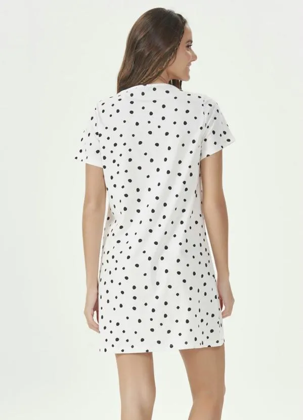 Espaço Pijama - Camisola Manga Curta Bege 2