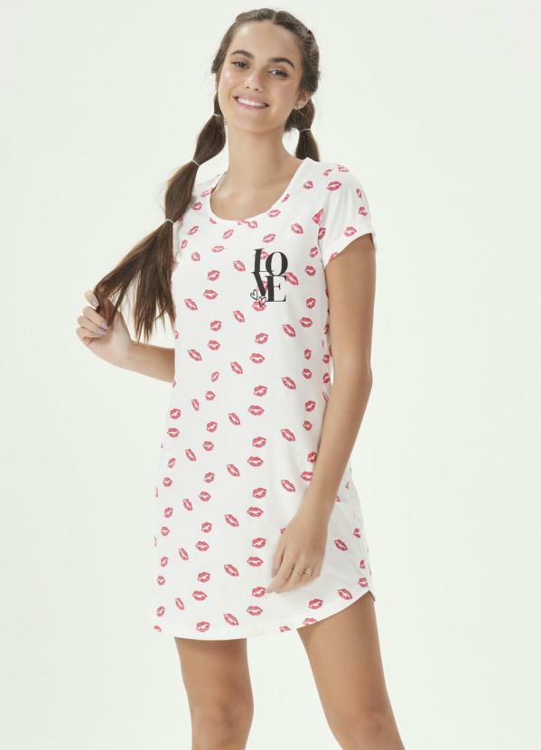 Espaço Pijama - Camisola Manga Curta Bege