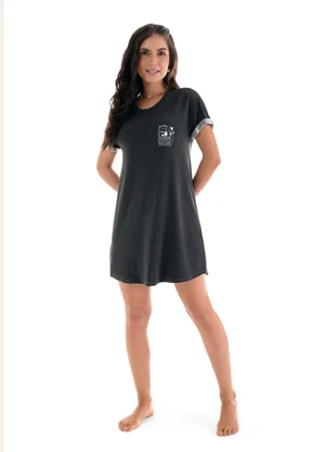 Zee Rucci - Camisola Manga Curta Dobrada Preto - ZEE RUCCI