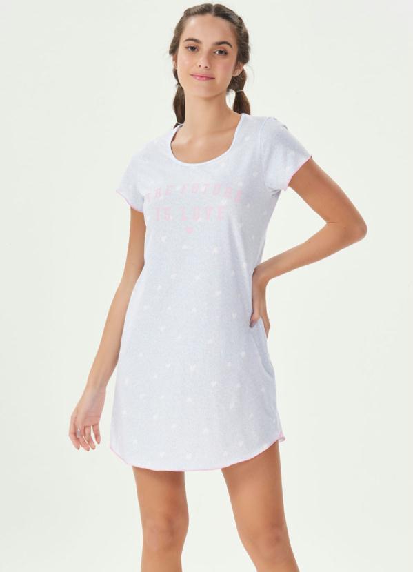 Espaço Pijama - Camisola Manga Curta Lilás