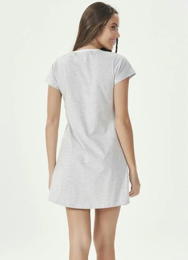 Espaço Pijama - Camisola Manga Curta Mescla 2