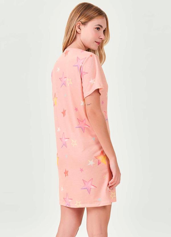 Espaço Pijama - Camisola Manga Curta Nude 2