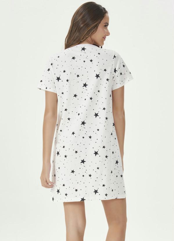 Espaço Pijama - Camisola Manga Curta Off White 2