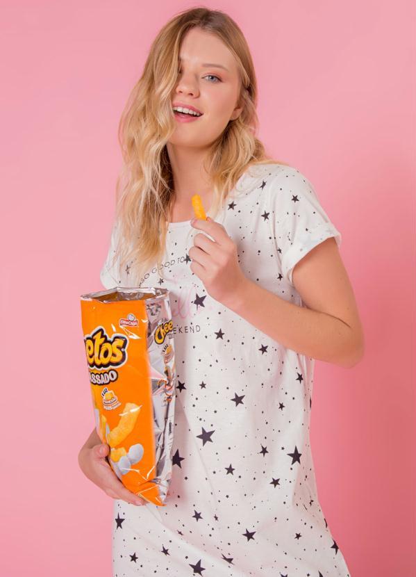 Espaço Pijama - Camisola Manga Curta Off White 5