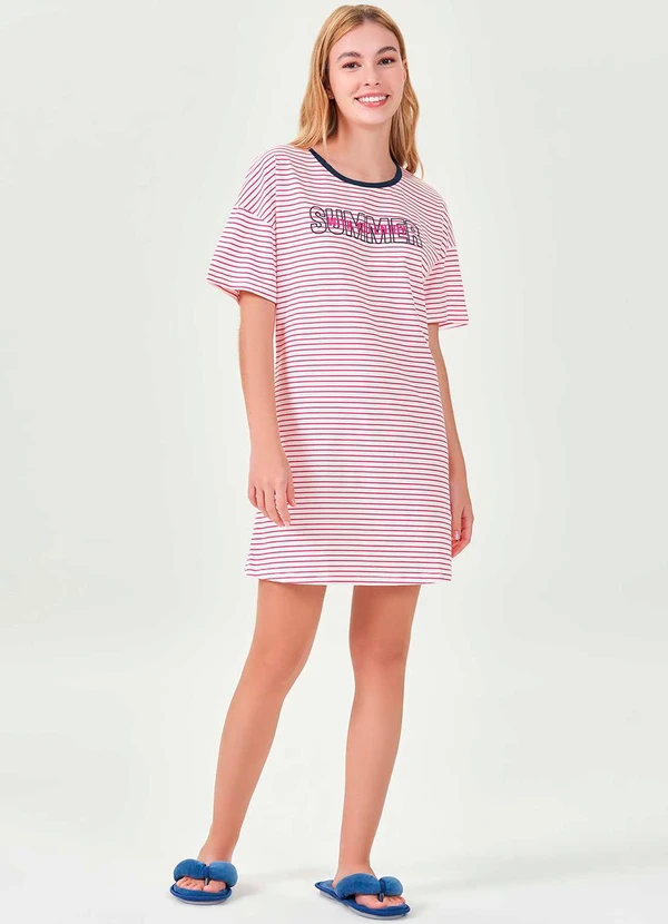 Espaço Pijama - Camisola Manga Curta Off White 3