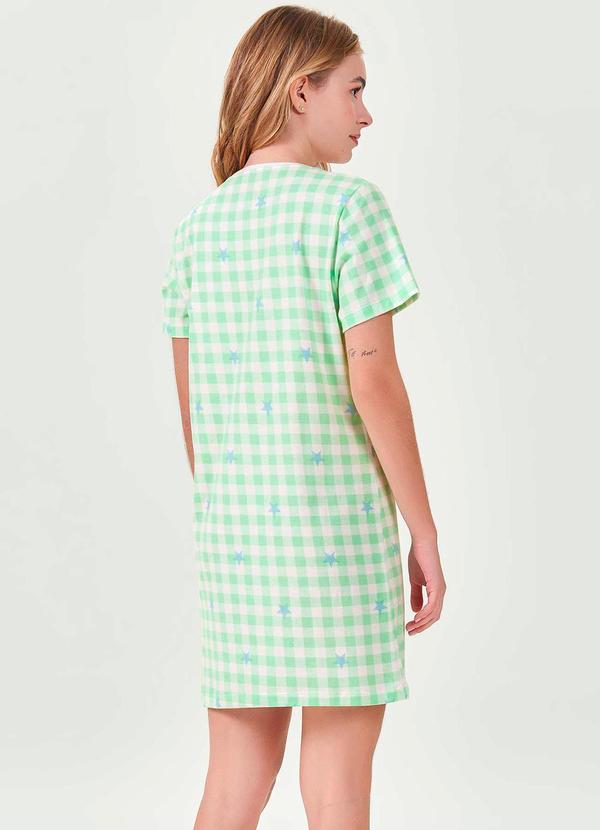 Espaço Pijama - Camisola Manga Curta Verde 2