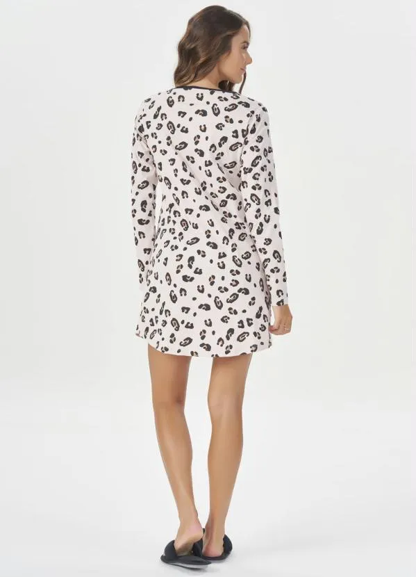 Espaço Pijama - Camisola Manga Longa Onça 4