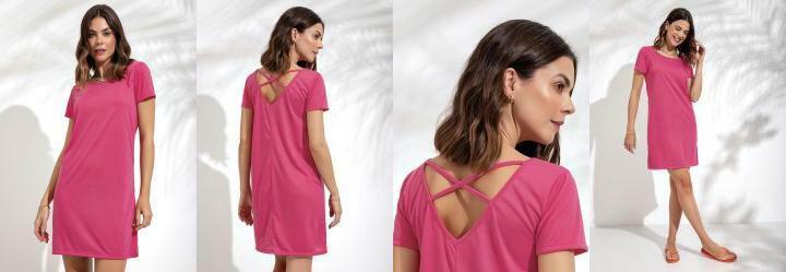 Camisola Pink com Transpasse nas Costas