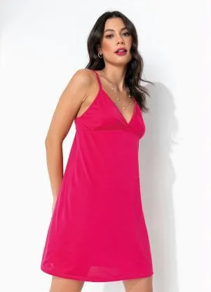 Alma Dolce - Camisola Pink de Alças e Decote Transpassado - ALMA DOLCE