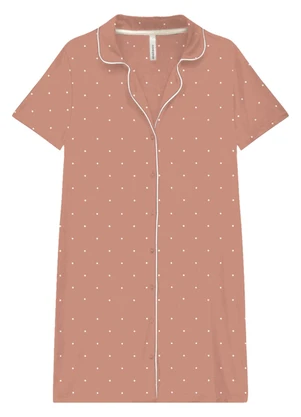 Malwee - Camisola Poá em Viscose Coral - MALWEE