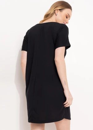 Alma Dolce - Camisola Preta de Mangas Curtas - ALMA DOLCE