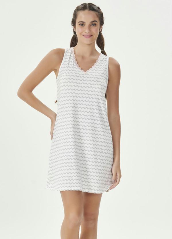 Espaço Pijama - Camisola Regata Bege
