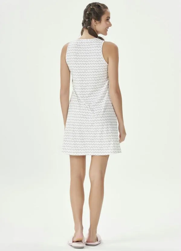 Espaço Pijama - Camisola Regata Bege 4