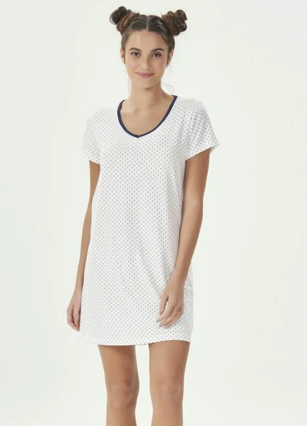 Espaço Pijama - Camisola Regata Poa