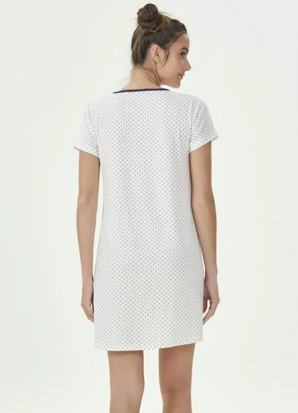 Espaço Pijama - Camisola Regata Poa 2