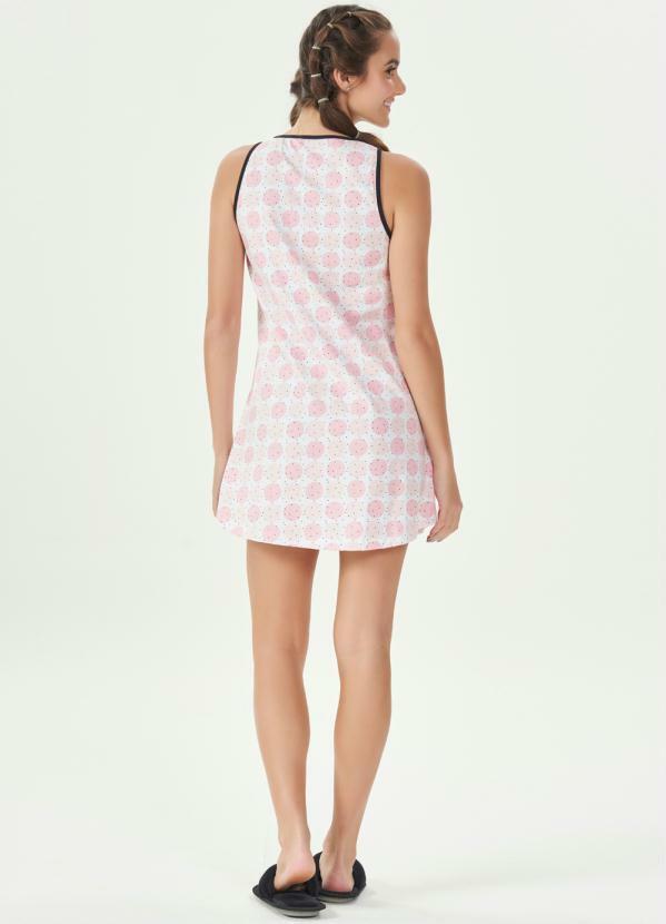 Espaço Pijama - Camisola Regata Rosa 4