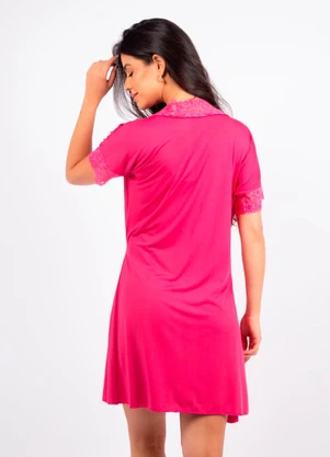 Dukali - Camisola sem Bojo com Hobby Rosa - DUKALI